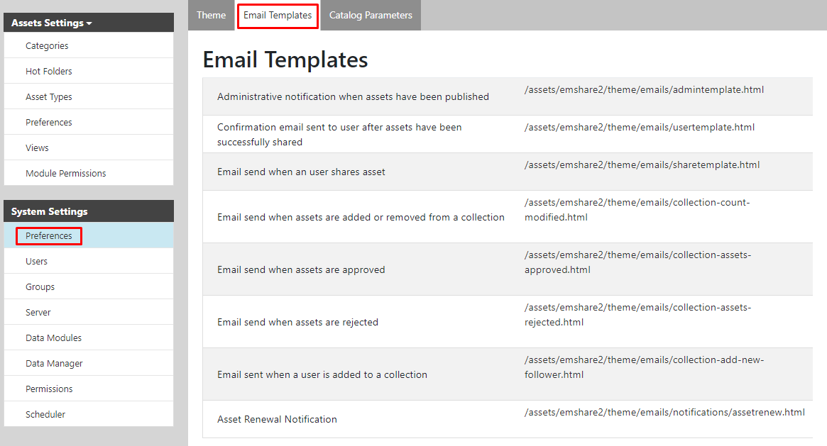 Email Template Editor Knowledge Base EnterMedia 10